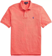 Polo Ralph Lauren Men's Cotton Custom Slim Fit Mesh Polo Shirt Large Rose Pink