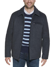 Calvin Klein Men's Wool Hipster Jacket Coat Charcoal Grey Small