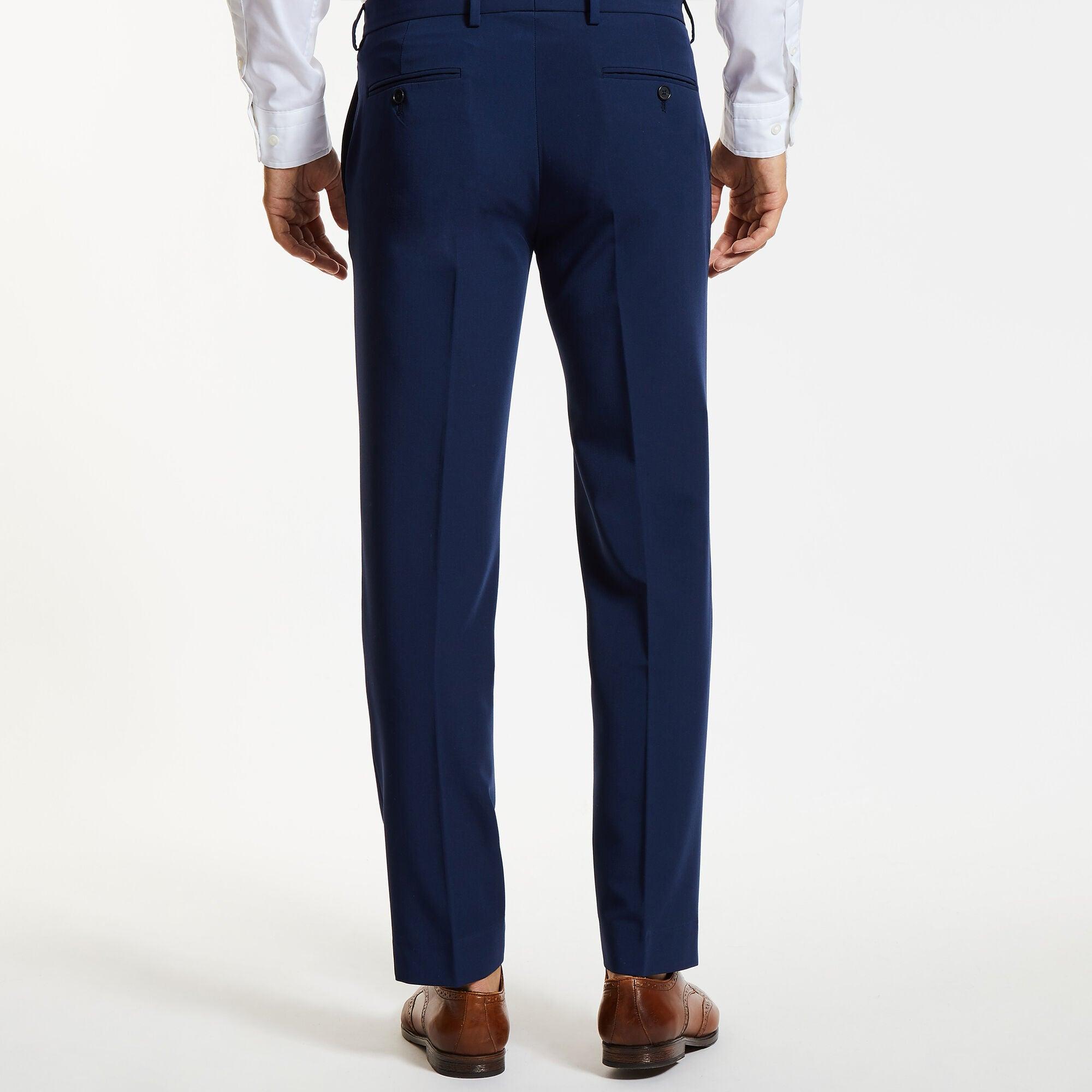 Nautica Mens Modern fit Dress Pants 40 / 29 Navy Blue Solid Stretch