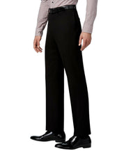 Calvin Klein Mens Slim fit Dress Pants 46 / 34 Black Solid Stretch