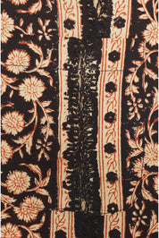 Kardo Mens Ronen Black Brown Crochet Short Sleeve Button Down Shirt XXL Cotton