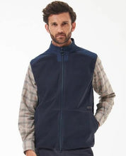 Barbour Men's Country Full Zip Fleece Vest Medium Navy Blue