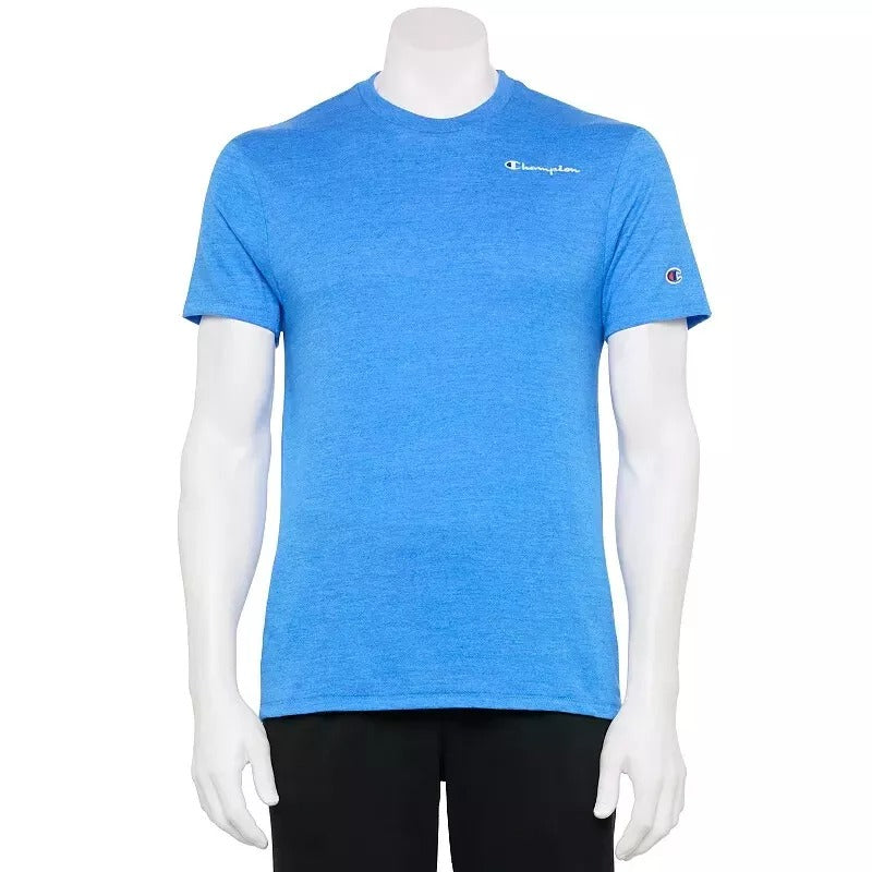 Men's Champion Powerblend Tee Shirt Small Blue Jay