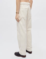 Re/done Mens Modern fit Painter Pants 32 / 32 Beige Solid