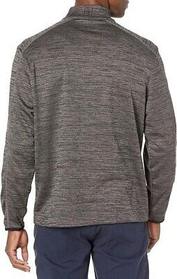 PGA Tour Men's Midweight Moisture Wicking 1/4 Zip Jacket Grey Heather Small