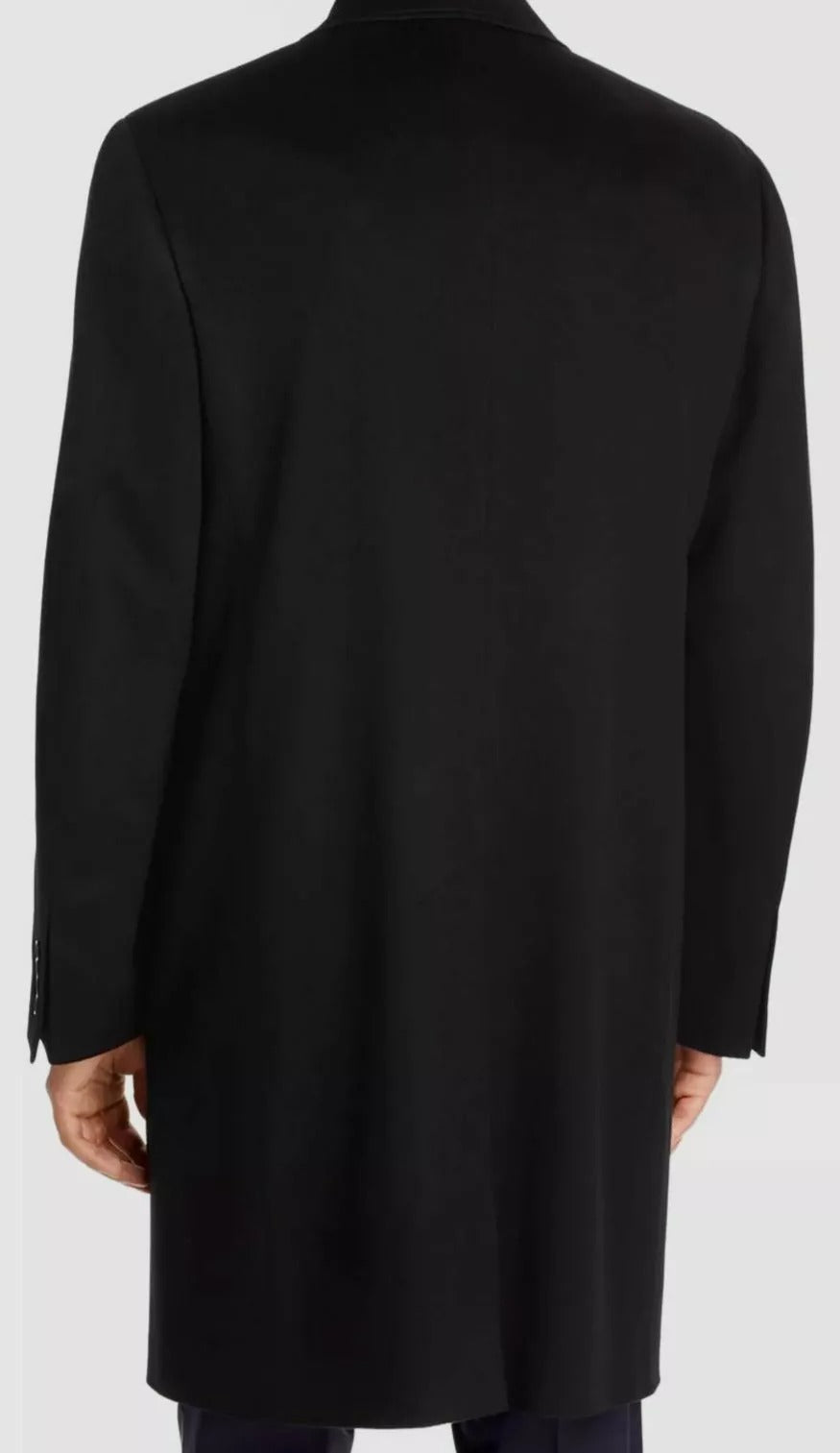 Canali Italy Men's Black Wool Cashmere Overcoat Coat Overcoat IT 52/ US 42