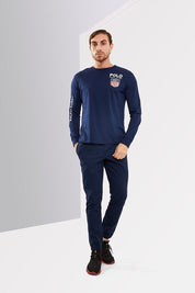 Polo Sport Ralph Lauren Mens Long Sleeve T Shirt Small Navy Blue