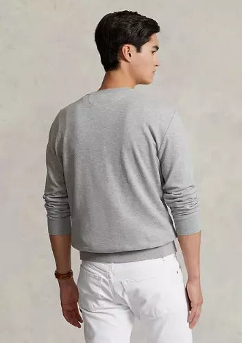 Polo Ralph Lauren Jersey Pullover Crewneck Sweatshirt Small Grey
