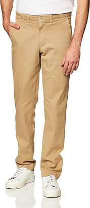 Lacoste Men's Stretch Garbadine Chino Regular Fit Pants 38 x 32 Tan Beige