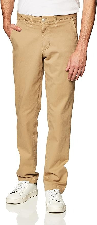 Lacoste Men's Stretch Garbadine Chino Regular Fit Pants 32 x 32 Tan Beige