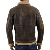 Frye Men's Shearling Jacket Size XL Lambskin Leather / Shearling