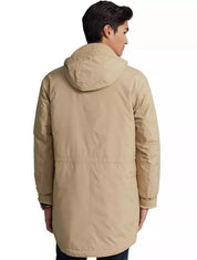 Polo Ralph Lauren Mens Packable Water Repellent Marsh Coat Beige XXL 2XL