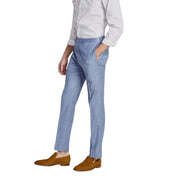 Calvin Klein Mens Slim fit Dress Pants 40 / 32 Mid Blue Solid
