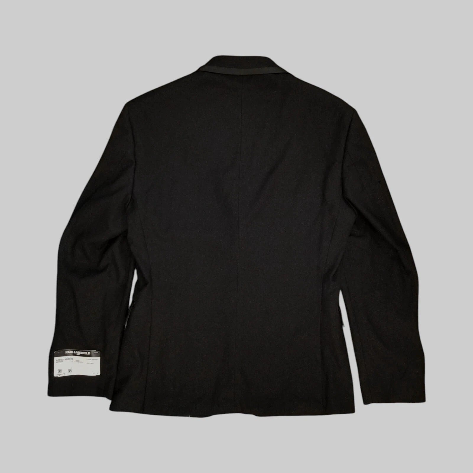 Karl Lagerfeld Mens Modern fit 2 Piece Tuxedo Suit 36 S / 29 Waist Black Stretch