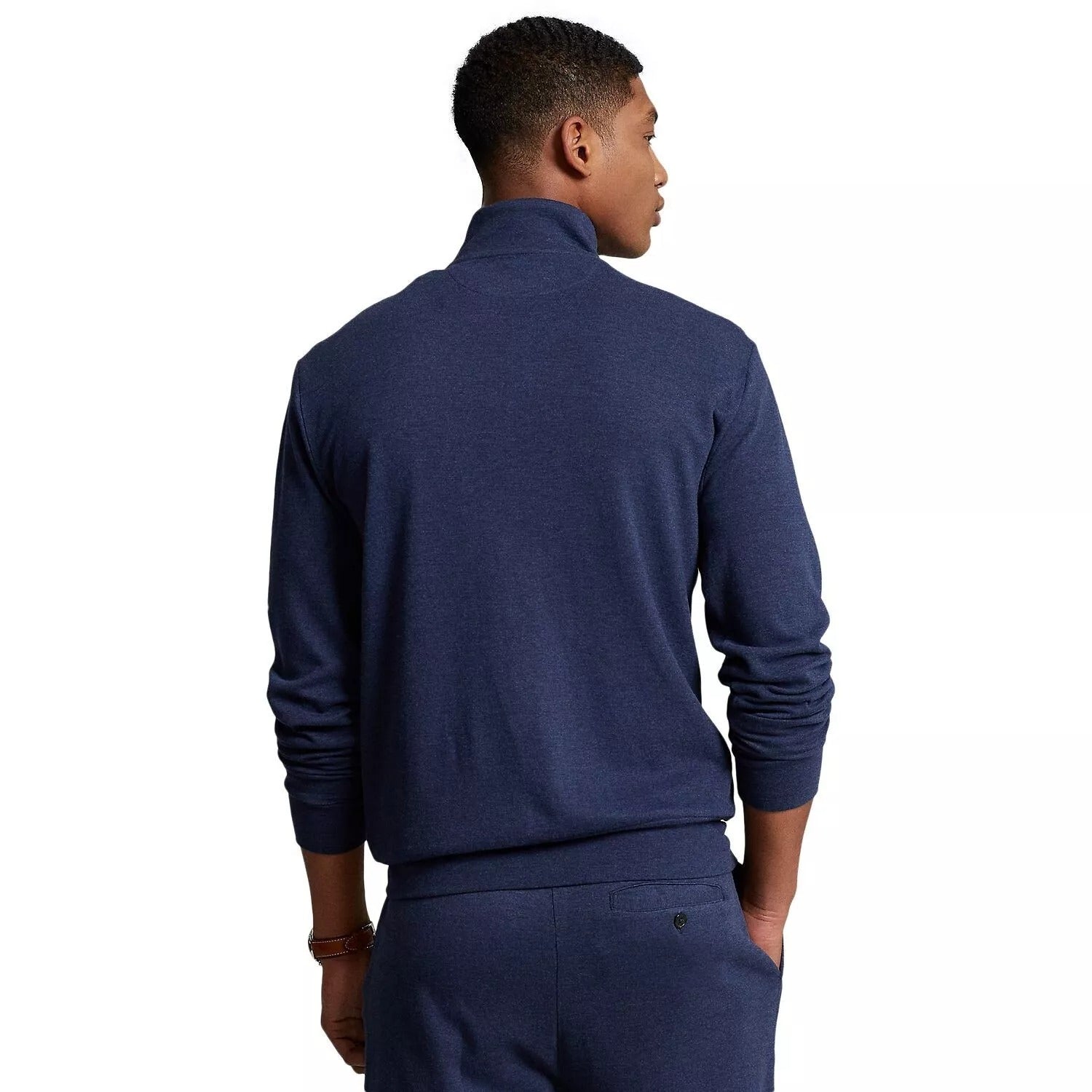 Polo Ralph Lauren Mens Jersey Track Jacket Navy Blue 2XL