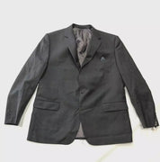 Lauren Ralph Lauren Mens Classic fit Suit Jacket Blazer 44 L Grey Solid Stretch