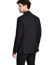 Alfani Mens Slim fit Suit Jacket Blazer 38 L Black Solid Stretch