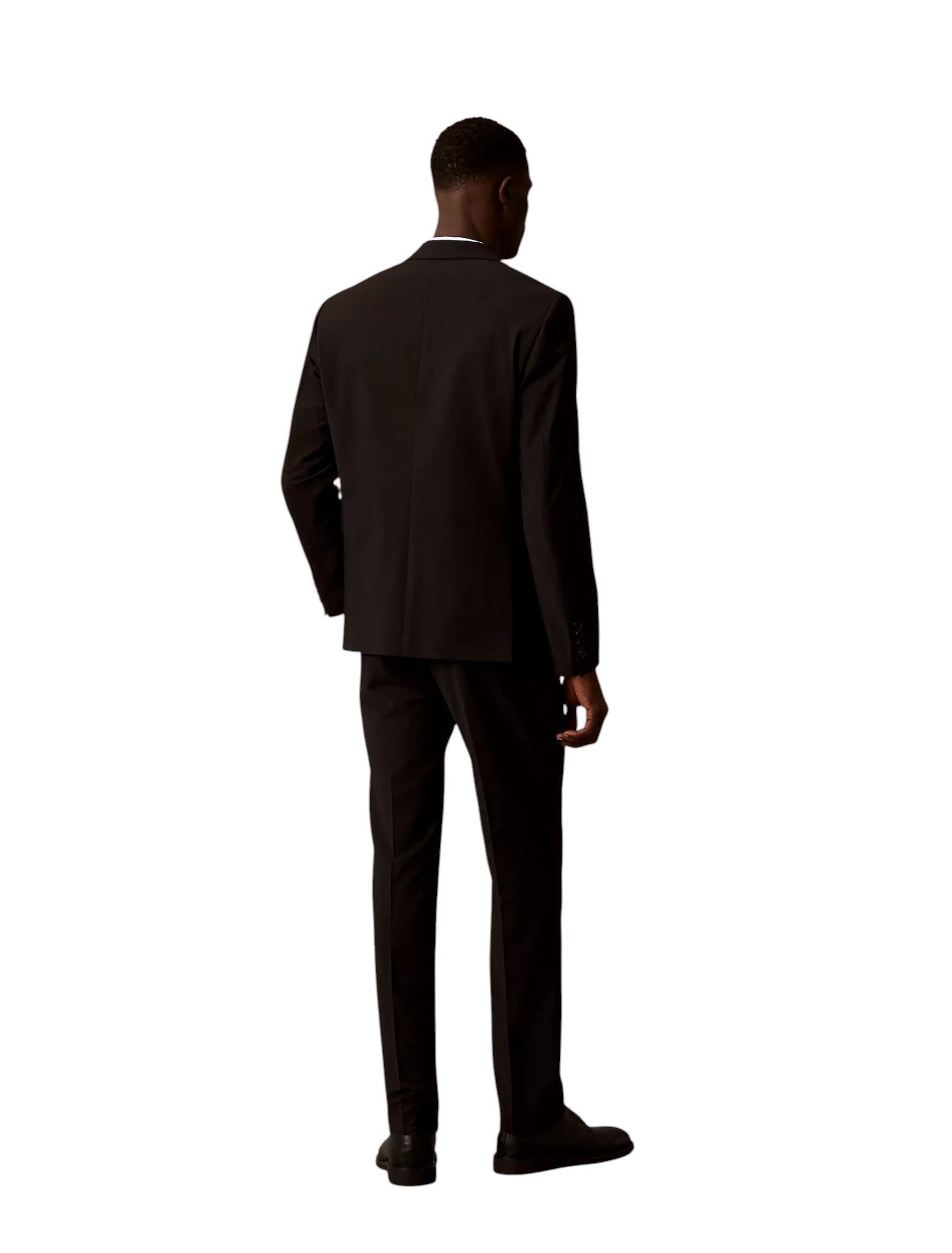 Calvin Klein Mens Slim fit Wool Dress Pants 44 / 30 Charcoal  Gray Solid