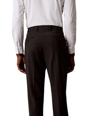 Calvin Klein Mens Slim fit Wool Dress Pants 36 / 32 Charcoal Gray Solid