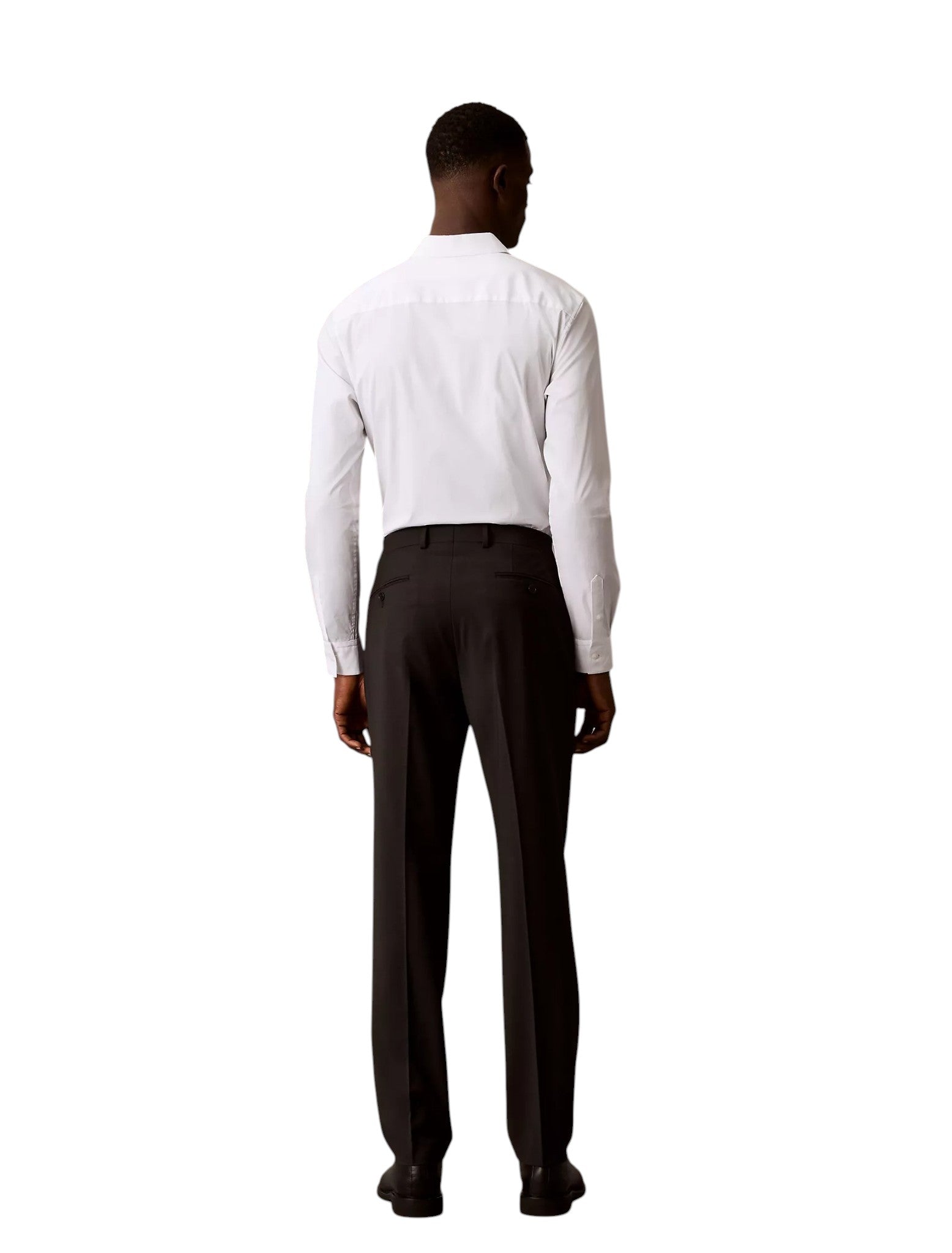 Calvin Klein Mens Slim fit Wool Dress Pants 44 / 30 Charcoal  Gray Solid