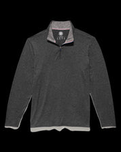 Flag & Anthem Mens Quarter Zip Performance Sweatshirt Medium Grey