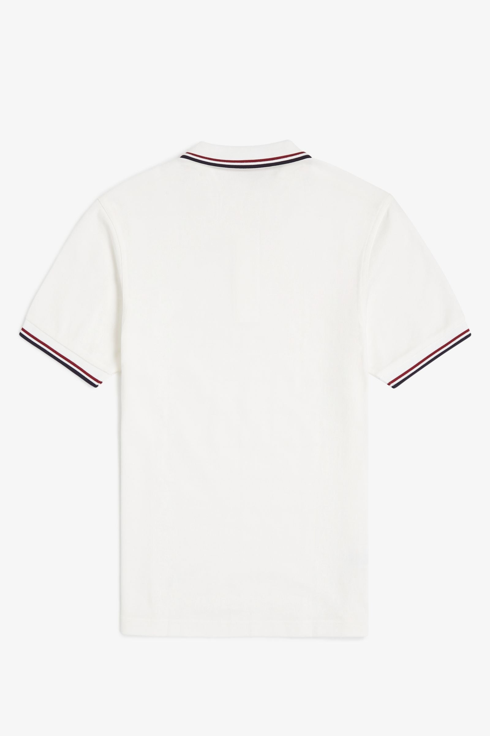 Fred Perry Mens Tipped Pique Short Sleeve Polo Shirt White Small