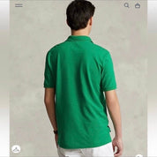 Ralph Lauren Polo Men's Classic-Fit Graphic Green Meadowbrook Polo Shirt 2XL XXL