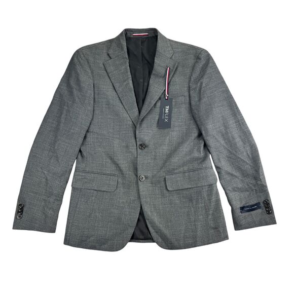 Tommy Hilfiger Mens Modern fit Sport Coat Blazer 46 R Grey