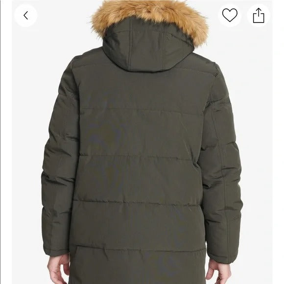 Tommy Hilfiger Mens Long Snorkel Coat 3XL XXXL Dark Green
