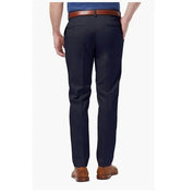 Haggar Mens Slim fit Dress Pants 36 / 34 Navy Blue Solid Stretch