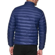 Club Room Men Classic fit Puffer Jacket Coat Medium Blue Solid Packable