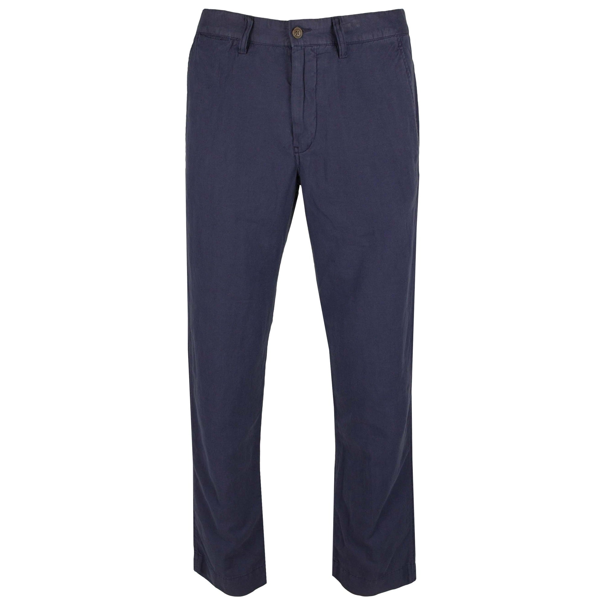 Polo Ralph Lauren Mens Straight fit Casual Pants 38 / 32 Navy Blue Solid