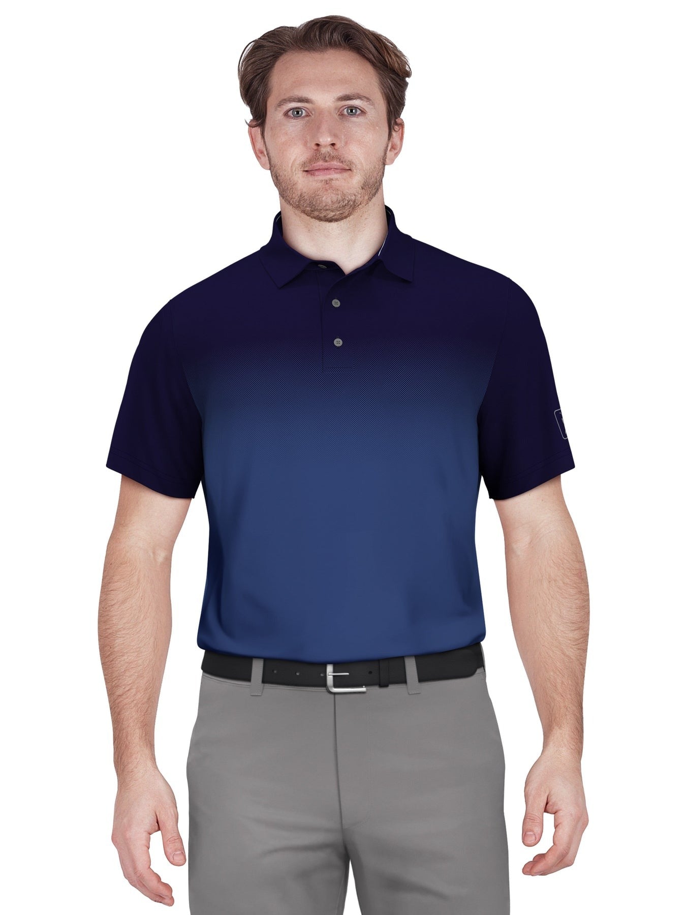 PGA TOUR Mens Airflux Athletic-Fit Polo Shirt Small