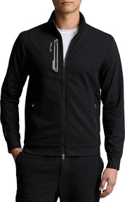 Polo Ralph Lauren Mens Full Zip Warp Track Jacket Sweater Black Small