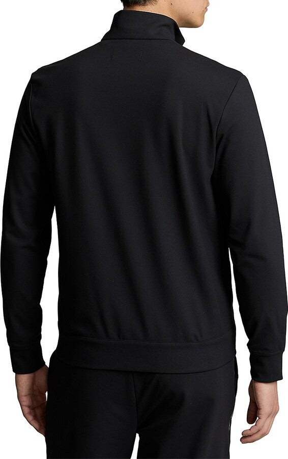 Polo Ralph Lauren Mens Full Zip Warp Track Jacket Sweater Black XXL