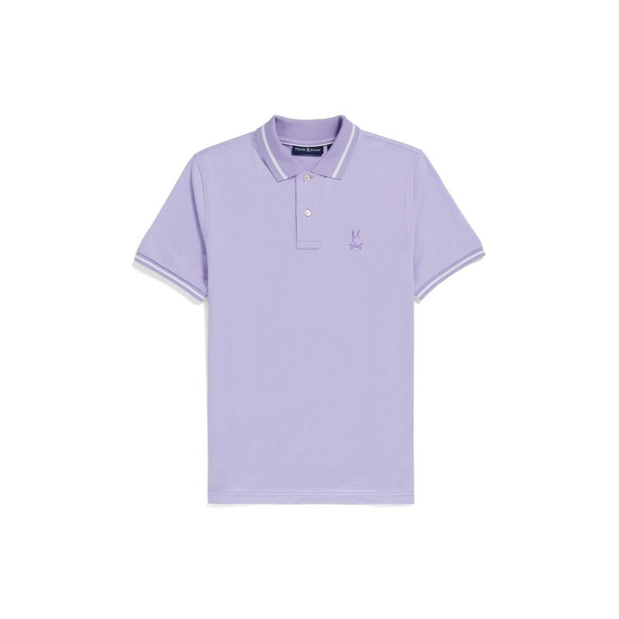 Psycho Bunny Mens Regular fit Polo Shirt XL Light Purple Lilac Solid