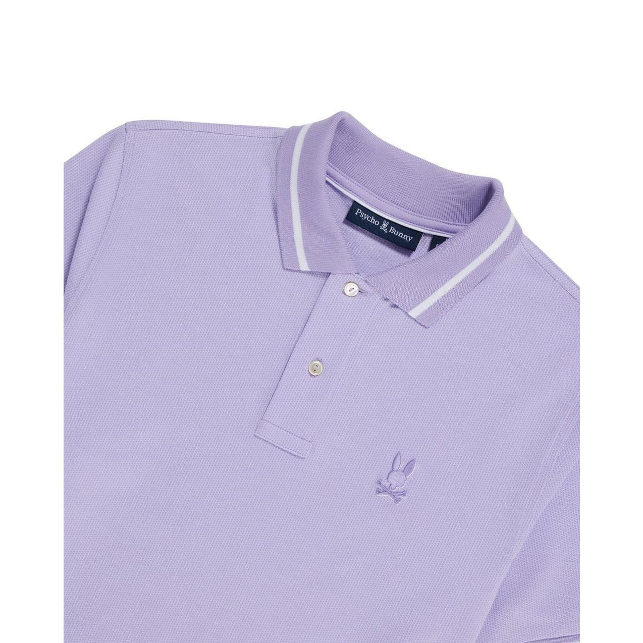 Psycho Bunny Mens Regular fit Polo Shirt XL Light Purple Lilac Solid