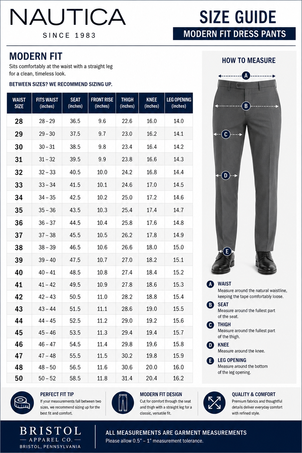 Nautica Mens Modern Fit Dress Pants 49 X  32  Navy Blue Check NAF4455GAFF