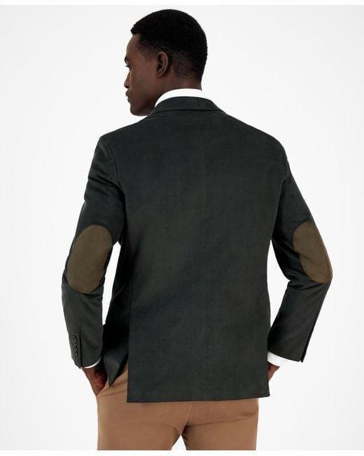 Nautica Mens Modern fit Cotton Corduroy Sport Coat Blazer 38 R Green Solid