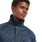 Barbour Mens Ashby Quilted Coat Medium Navy Blue