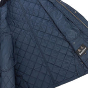 Barbour Mens Ashby Quilted Coat Medium Navy Blue