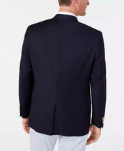 Lauren Ralph Lauren Mens Classic Fit Sport Coat Blazer Navy Blue 44L