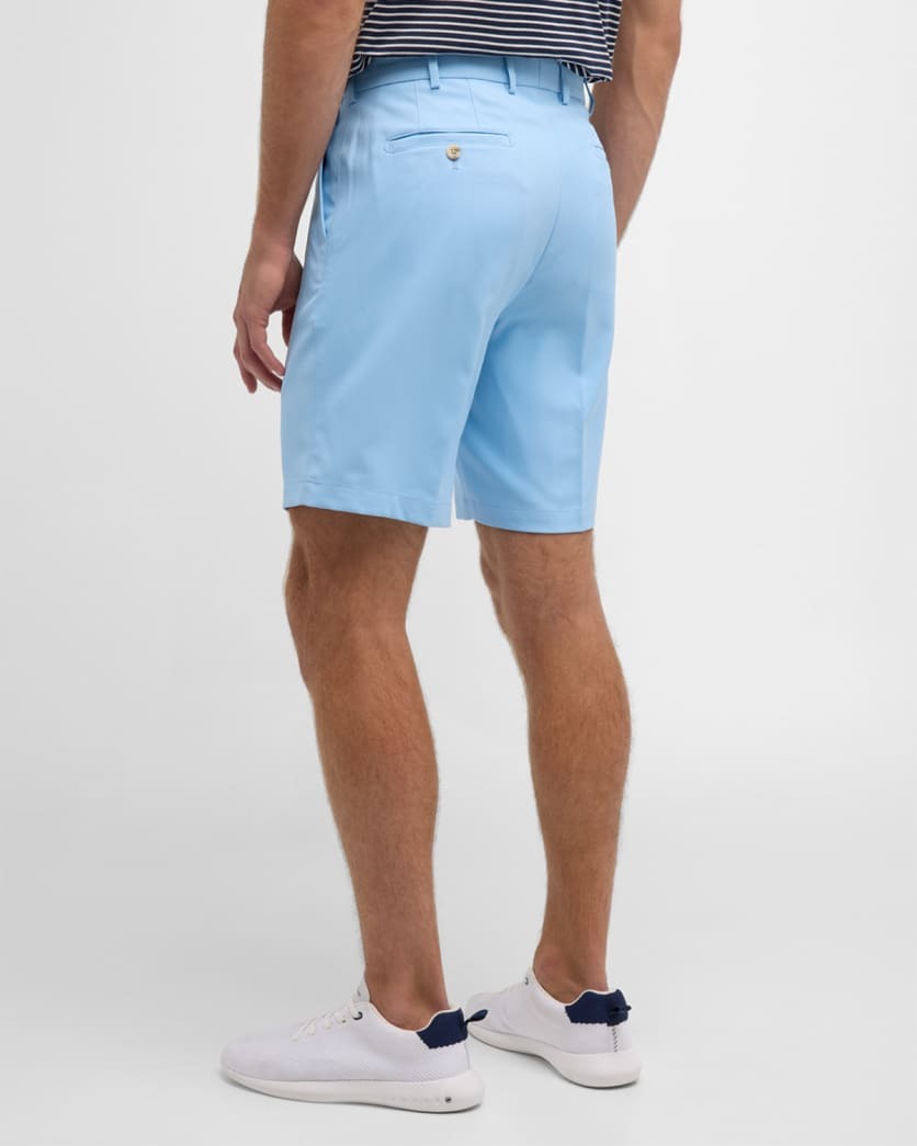 Peter Millar Mens Regular fit Casual Shorts 42 / 9 Blue Solid