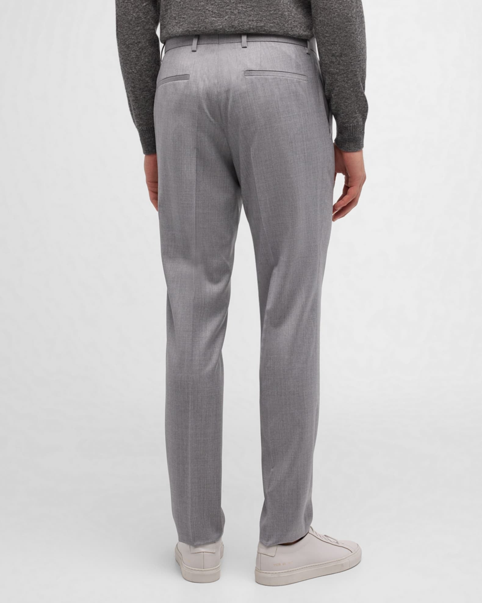 Hugo Mens Slim fit Dress Pants 32 / 30 Light Grey Solid