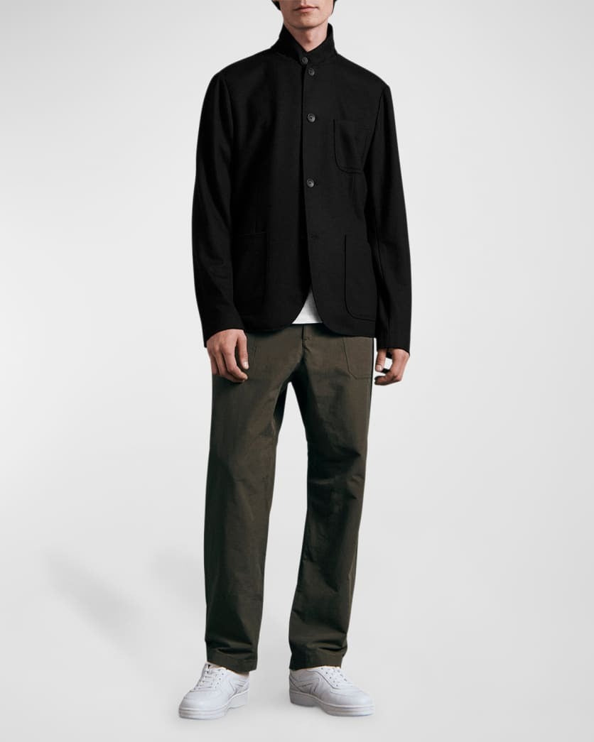 Rag & Bone Men's Prospect Knit Blazer Coat Size Medium Black Wool