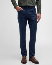 Canali Cotton Moleskin Regular Fit 5-Pocket Pants Size 34 Navy Blue
