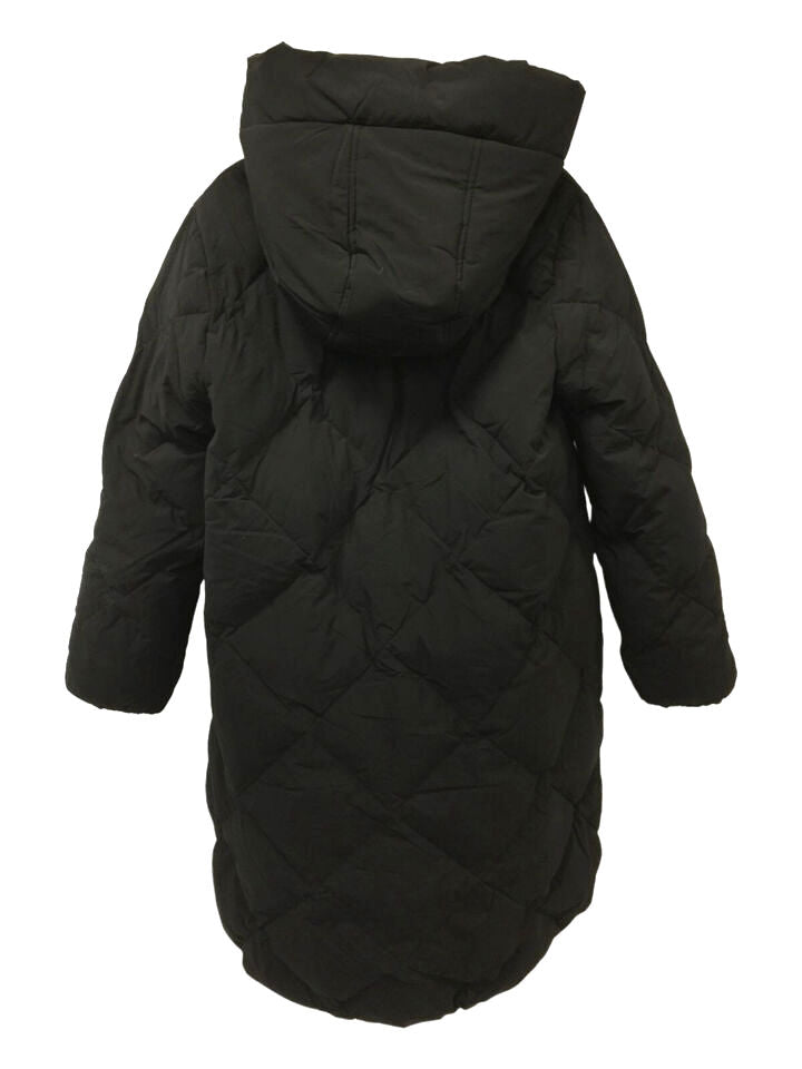 Sanctuary Women's Down Hooded Puffer Coat Black XL