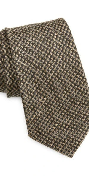 Lauren Ralph Lauren Men's Exploded Houndstooth Tie Navy Blue Necktie