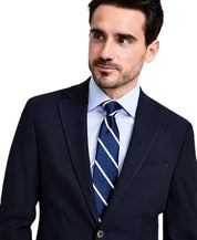 Michael Kors Mens Classic fit Sport Coat Blazer 40 R Navy Blue Solid