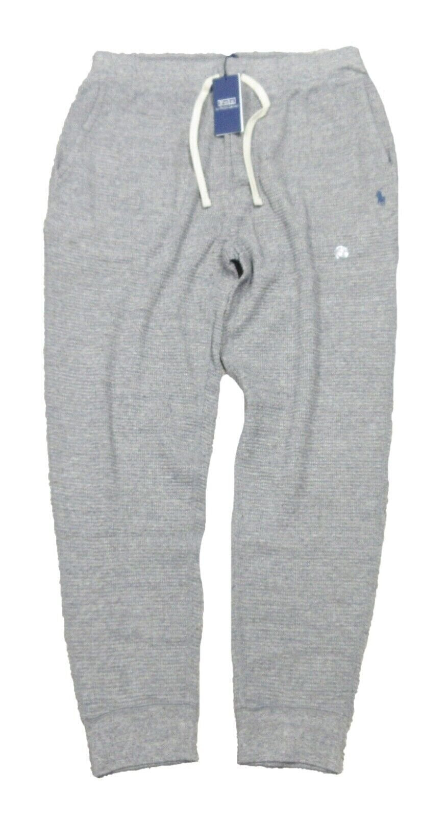 Polo Ralph Lauren Waffle-Knit Jogger Pants Grey Medium